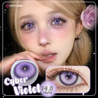 MYEYEBB Cyber Violet Prescription Cosplay Colored Lenses