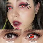 MYEYEBB Black Lobelia Red Cosplay Colored Contact Lenses