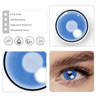 MYEYEBB Blind Cloud Rim Blue Cosplay Colored Contact Lenses