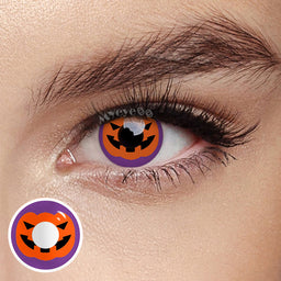 MYEYEBB Pumpkin Prescription Cosplay Colored Contact Lenses