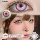 MYEYEBB Cyber Pink Cosplay Colored Contact Lenses 6 Months