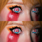 MYEYEBB Blind Titan Pink Cosplay Colored Contact Lenses