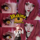 MYEYEBB Blind Makima Yellow Cosplay Contact Lenses