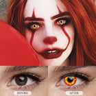 MYEYEBB Flame Prescription Cosplay Colored Contact Lenses