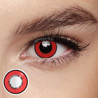 MYEYEBB Elements Red Prescription Cosplay Colored Contact Lenses