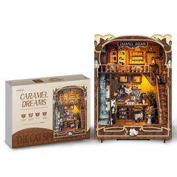 Caramel Dreams Cat Café DIY Book Nook Kit