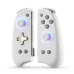 DOYOKY Wireless RGB Joycon Slim Controller for Switch/Switch OLED-White&Gray-DOYOKY