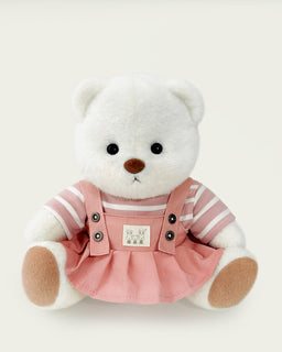 Getahug Striped Top Pink Skirt Bear | Handmade Jointed Teddy Bear Gift