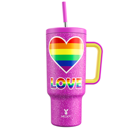 Meoky 40oz Tumbler with Handle and Straw Lid - Homosexuality 