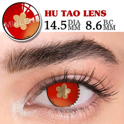 Mislens Cosplay Genshin Impact HU Tao Red color contact Lenses for dark brown eyes