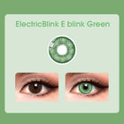 Mislens E-blink Green color contact Lenses for dark brown eyes