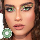 Mislens E-blink Green color contact Lenses for dark brown eyes