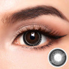 Mislens High Gloss Black color contact Lenses for dark brown eyes