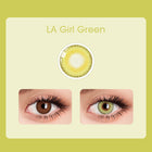 Mislens La Girl Green  color contact Lenses for dark brown eyes