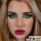 Mislens Rare Iris Green color contact Lenses for dark brown eyes