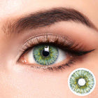 Mislens Rare Iris Green color contact Lenses for dark brown eyes