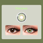 Mislens Rococo Marquise Green color contact Lenses for dark brown eyes