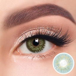 Mislens Sun kiss Girls Cassie Green color contact Lenses for dark brown eyes