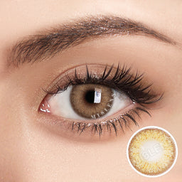 Mislens Wildcat Brown color contact Lenses for dark brown eyes