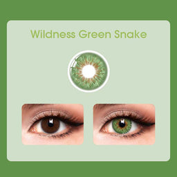 Mislens Wildness Green Snake color contact Lenses for dark brown eyes