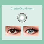 【New】Mislens CrystalOrb Green color contact Lenses for dark brown eyes