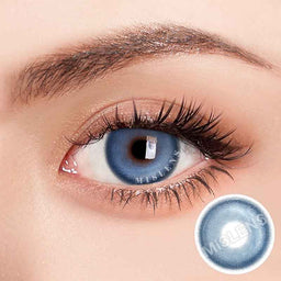 【Prescription】NEW Mislens K4 Blue color contact Lenses for dark brown eyes