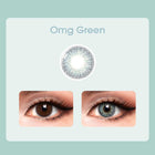 【Prescription】【New】Mislens Omg Green color contact Lenses for dark brown eyes