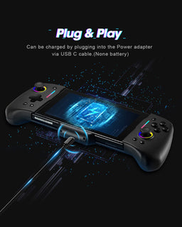 DOYOKY Wired RGB Joycon Controller for Switch/Switch OLED-Black-DOYOKY