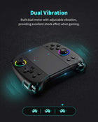 DOYOKY Wireless RGB Joycon Slim Controller for Switch/Switch OLED-Black-DOYOKY