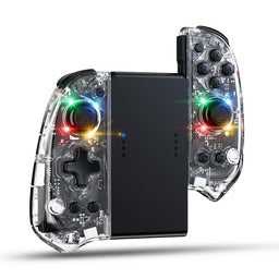 DOYOKY Wireless RGB Joycon Slim Controller for Switch/Switch OLED-Transparent Discovery-DOYOKY