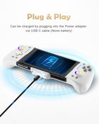 DOYOKY Wired RGB Joycon Controller for Switch/Switch OLED-White-DOYOKY