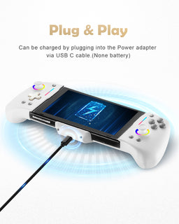 DOYOKY Wired RGB Joycon Controller for Switch/Switch OLED-White-DOYOKY