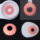 MYEYEBB Spider Web Red Prescription Cosplay Colored Contact Lenses