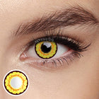 MYEYEBB Sunflower Yellow Brown Prescription Cosplay Lenses