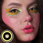 MYEYEBB Nebulos Yellow Cosplay Colored Contact Lenses