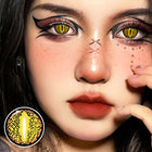 MYEYEBB Blind Lizard Eye Brown Cosplay Contact Lenses