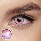 MYEYEBB Anime Pink Prescription Cosplay Contact Lenses