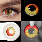 MYEYEBB Anime Tear Red Prescription Cosplay Contact Lenses