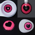 MYEYEBB Blind Anime Yandere Pink Prescription Lenses