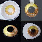 MYEYEBB Anime Tear Yellow Prescription Cosplay Lenses