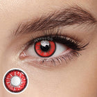 MYEYEBB Red Prescription Cosplay Colored Contact Lenses 14.5mm