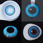 MYEYEBB Sunflower Blue Prescription Cosplay Contact Lenses