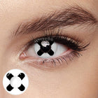 MYEYEBB Black Cross Cosplay Colored Contact Lenses Pair