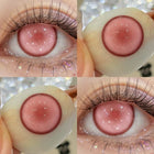 MYEYEBB Kaname Madoka Pink Prescription Cosplay Colored Contact Lenses