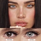 MYEYEBB Iceberg Grey Prescription Colored Contact Lenses