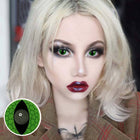 MYEYEBB Blind Snake Eyes Green Cosplay Contact Lenses