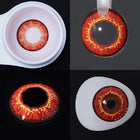 MYEYEBB Sunflower Red Brown Prescription Cosplay Lenses