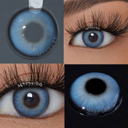 MYEYEBB Chanel Lady Himalaya Blue Contacts – Stunning Prescription Colored Lenses for a Bold Eye Look