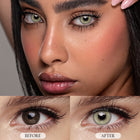 MYEYEBB Aurora Sky Grey Colored Contact Lenses