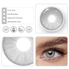 MYEYEBB Iceberg Grey Prescription Colored Contact Lenses